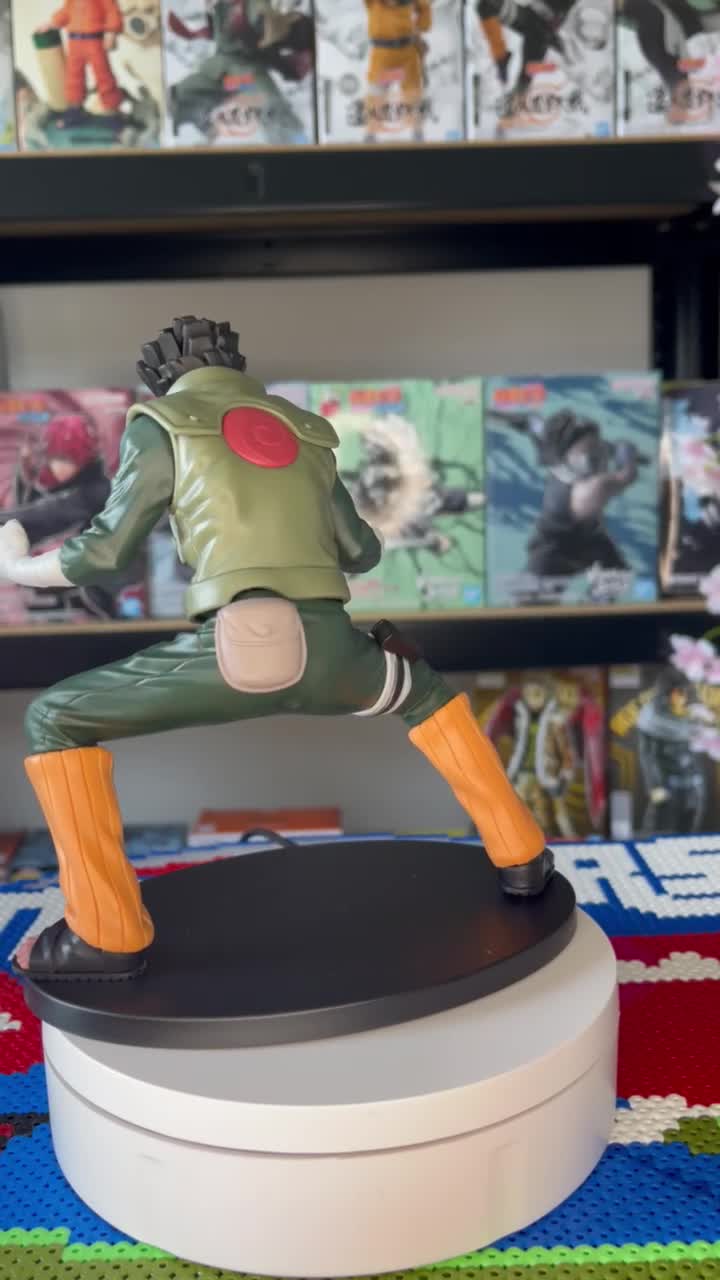 Figurine de Rock Lee, video
