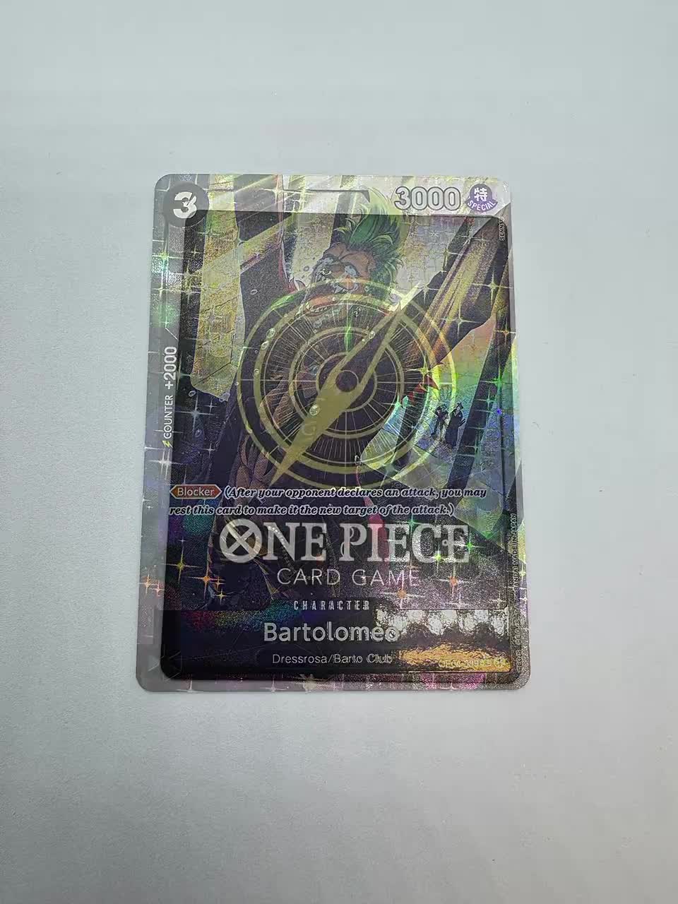 Carte ONE PIECE Bartolomeo R⭐️, video
